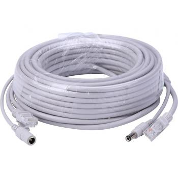 Câble Hamrolte RJ45 et alimentation DC, 5/10/20/30M pour systèmes NVR