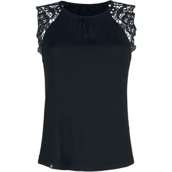 Top Forplay Lace Sleeve in Nero – Taglia XL