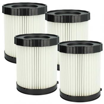Fein ASBS 18-10 Compatible 4x Cartridge Filter – White – VHBW
