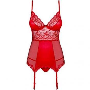 Erotische Unterwäsche GUEPIERE LOVICA von Obsessive, Rojo, XX-Large
