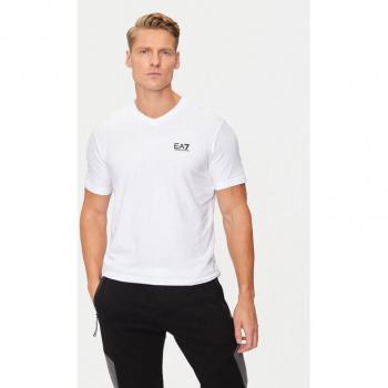 Emporio Armani Men's White Graphic T-Shirt