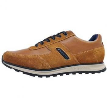 Sneakers homme BUGATTI cuirs marron cognac