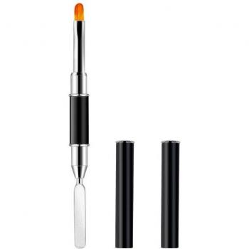 Nail Art Dual Head Brush with Removal Spatula