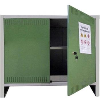 Armadio in metallo per fitofarmaci 2 ante cm 100x40x80 h