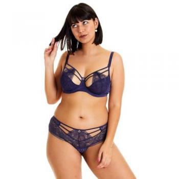 Soutien-gorge à armatures grand maintien bleu femme Diabolique