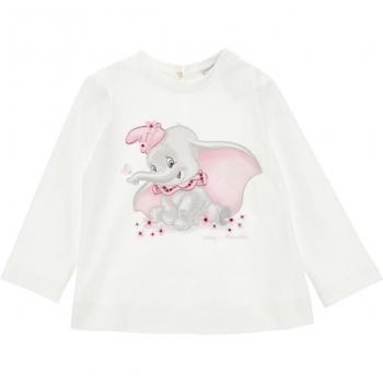 Maglietta Bianco Dumbo Neonata
