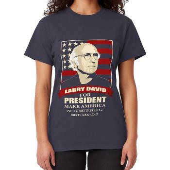 T-shirt Noir XL Larry David RockShark