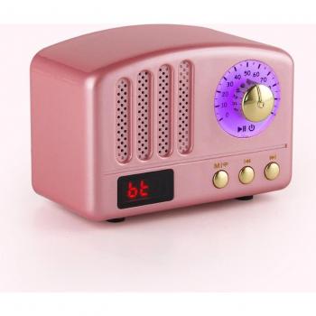 Altavoz de Música Retro de Madera con Bluetooth