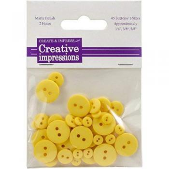 45-Piece Yellow Resin Button Set – Creative Impressions