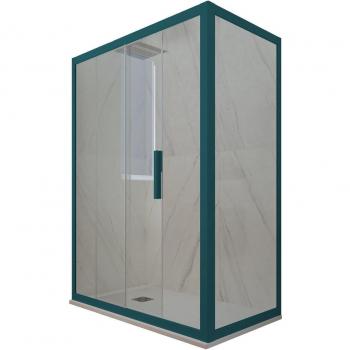 Forte Cabine 70x160 Douche Coulissante Vert Night Watch Duo Deco