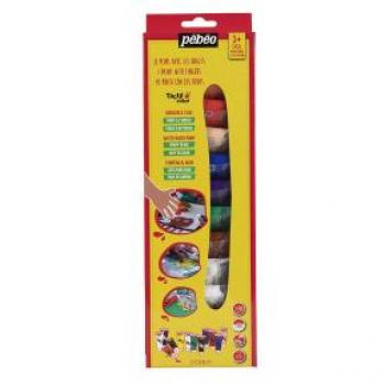 Tactilcolor Pebeo Set di Colori Primari 12 Tubetti