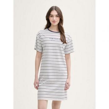 TOM TAILOR Nachtwäsche „Zaria“ – Allover Blaugestreift, S/36