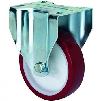 Rueda Fija 125mm 2-2363 Pl.107x086 200kg Pu B/r Zv Pol Alex