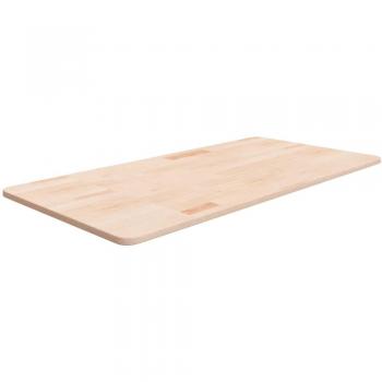 Día y Noche Encimera de Baño Madera Maciza Tratada 100x50x1,5 cm