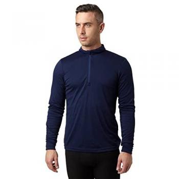 Peter Storm Mens Long Sleeve Thermal Zip Baselayer With Half Zip For Walking & Hiking