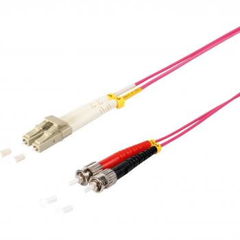 Shiverpeaks S/CONN Max-Connectivity LWL-Duplex Patchkabel LC/ST 50/125µ OM4 violett 20 m (77935/4) – Netzwerkverb
