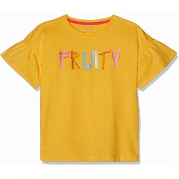 Camiseta NAME IT Nmfdefine SS Top Box, Sin Mangas, Niñas, Amarillo Pale Marigold, 125