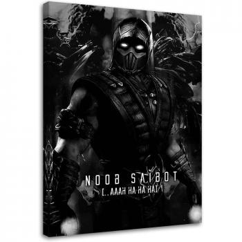 Noob Saibot Schilderij op Doek 40x60 Grijs