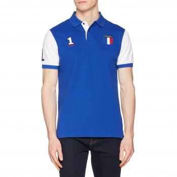 Hackett Männer-Poloshirt Cobalt Blau – Größe XL (XXL) – Frankreich