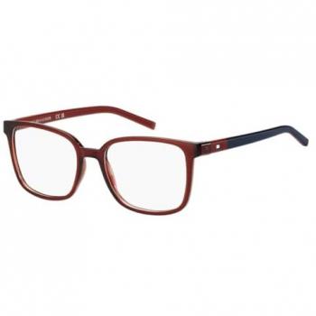 Tommy Hilfiger Kids' TH 2247 Red Optical Frames – Size 49, Anti‑Blue Light