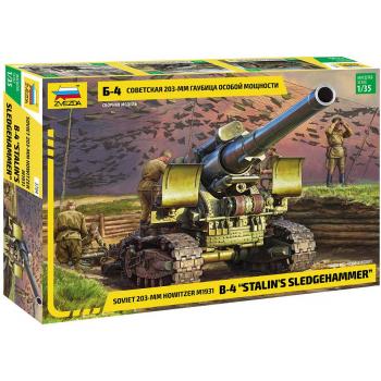 M1931 203 mm Haubitze B-4 Stalins Vorschlaghammer 1:35 ZVEZDA Modell