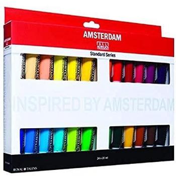 Acrylfarbe Introset III von AMSTERDAM, 24 x 20 ml