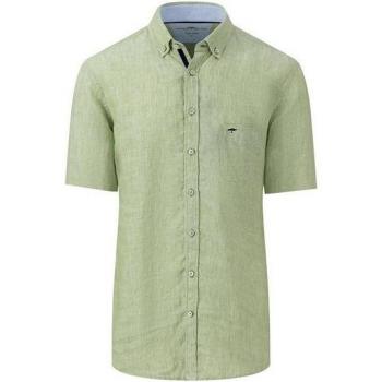 FYNCH-HATTON Herren Langarm Casual Leinenhemd