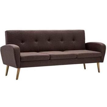 Brown Trivietė Sofa from VidaXL