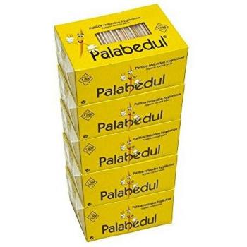 Palillos Redondos Celofán: Caja de 1.000 unidades x5