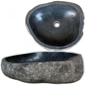 VidaXL River Stone Oval Basin 37-46 cm