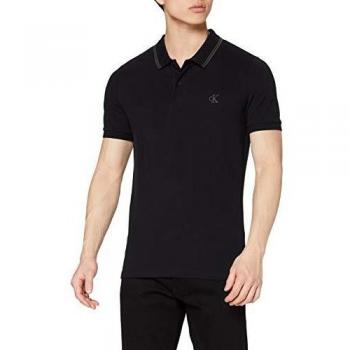 Polo Calvin Klein Tipping Slim en Color Negro/Raven