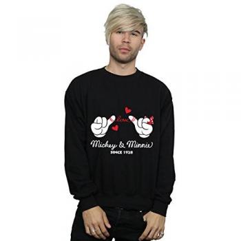 Disney Black Mickey Mouse Love Sweatshirt
