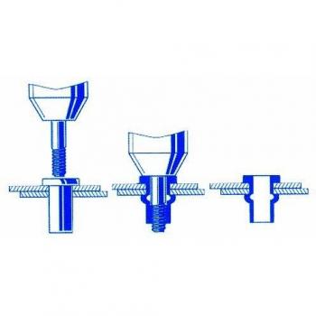 Rivet Aluminium Acier 4 mm x 10 mm