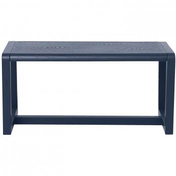 Banc enfant bleu en bois Petit Architecte
