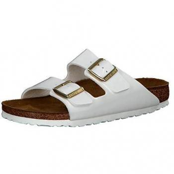 Birkenstock Arizona Patent Women's White Sliders 5 US