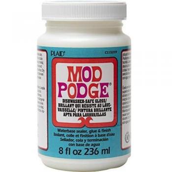 Glossy 8oz Mod Podge Dishwasher Protected
