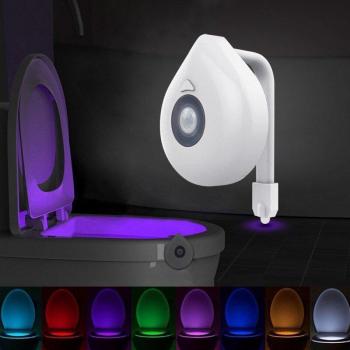 8-farbige Hintergrundbeleuchtung für die Toilette