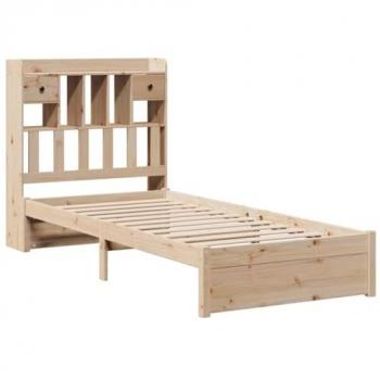 Single Solid Wood Pine Bookcase Bed 90x190cm