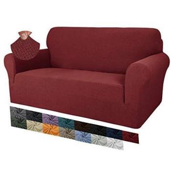 Housse de Canapé Gris Foncé Extensible avec Accoudoirs