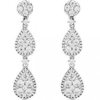 Pendientes de plata 925 con circonita