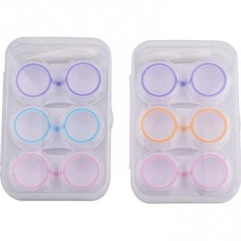 Zilead Estuche Portátil para Lentes, Unisex, 3 Pares a Prueba de Fugas