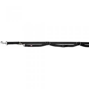 Correa negra (3m) de Trixie con hebilla premium