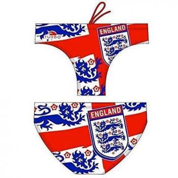 Turbo England Shield Large Red/Navy Men's Pool Brief