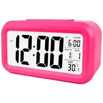 Smart Rectangle Alarm Clock with Night Light and Snooze