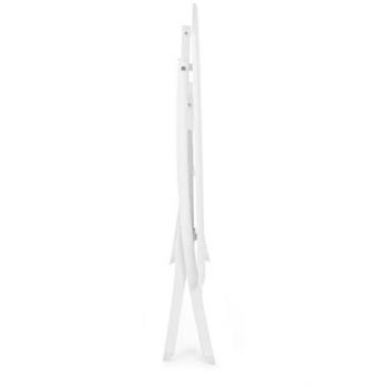Table de jardin pliante Elin rectangle blanc