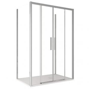 Box Trasparente Tri‑Lato Lagoa‑Trio 6 mm H195 mm, Misura 70x170x70