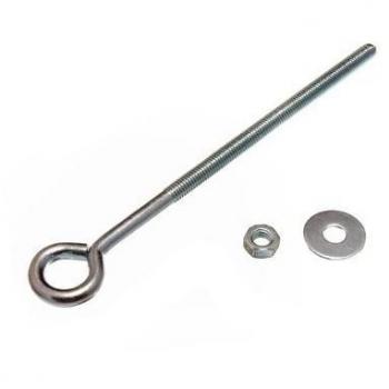 Eye Bolt with Nuts and Washers M6 6mm x 150mm BZP Weatherproof (Pack of 100)