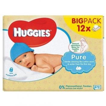Pure Baby Wipes Perfume-Free with Water and Skin Loving Natural Fiber