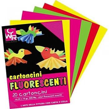 Cartón Fluorescente 25x35 CM – CWR 10 unidades
