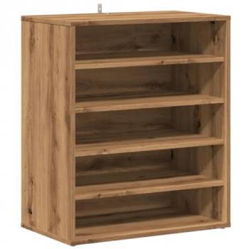 VidaXL Schuhaufbewahrung Artisan-Eiche 60x35x70 cm Holzwerkstoff